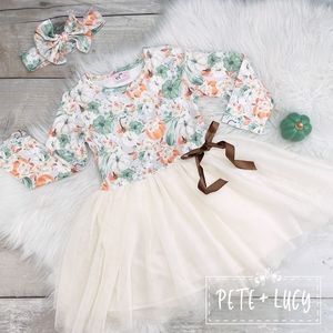 NWT Boutique Thanksgiving Tulle Dress 10/12